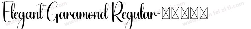Elegant Garamond Regular字体转换